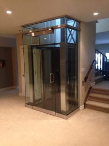 Home Elevator Glass Door